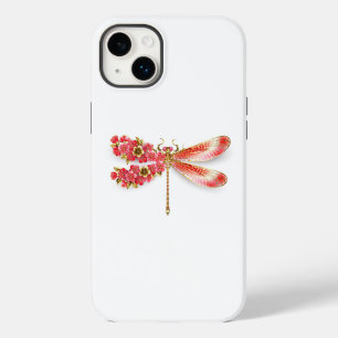 Coque Case-Mate iPhone libellule de fleurs avec sakura de bijoux
