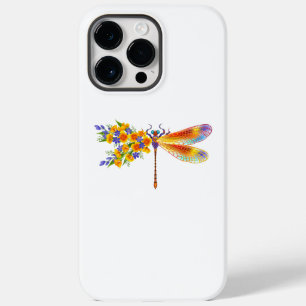 Coque Case-Mate iPhone libellule de fleurs jaunes