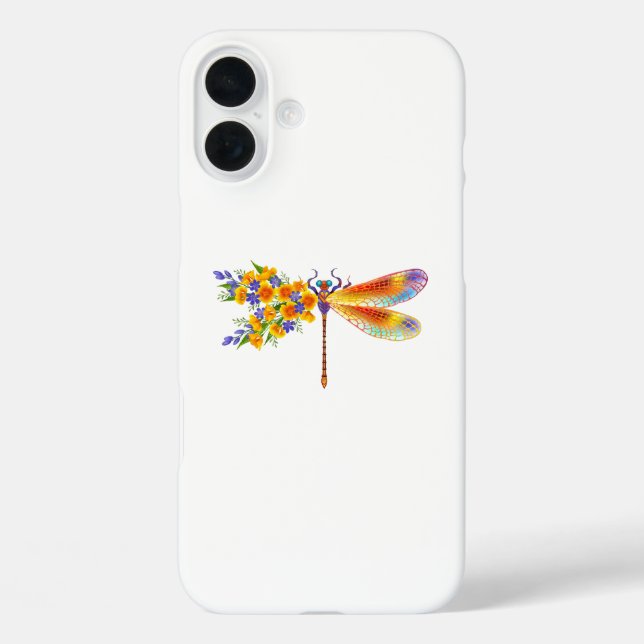Coques Case-Mate iPhone Libellule Fleur Jaune (Verso)