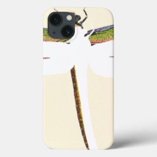 Coque Case-Mate iPhone Libellule miniature sur l'arrière - plan blanc