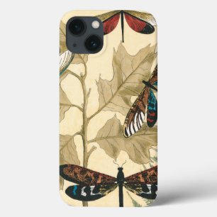 Coque Case-Mate iPhone Libellules colorées flottant au-dessus du feuille