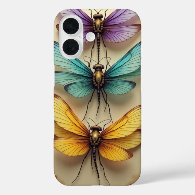 Coques Case-Mate iPhone Libellules Steampunk (Verso)