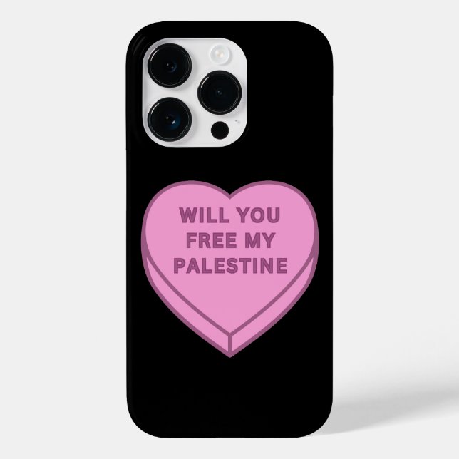 Coques Case-Mate iPhone Libérez-vous ma Palestine ? Cute Candy Coeur doux (Verso)