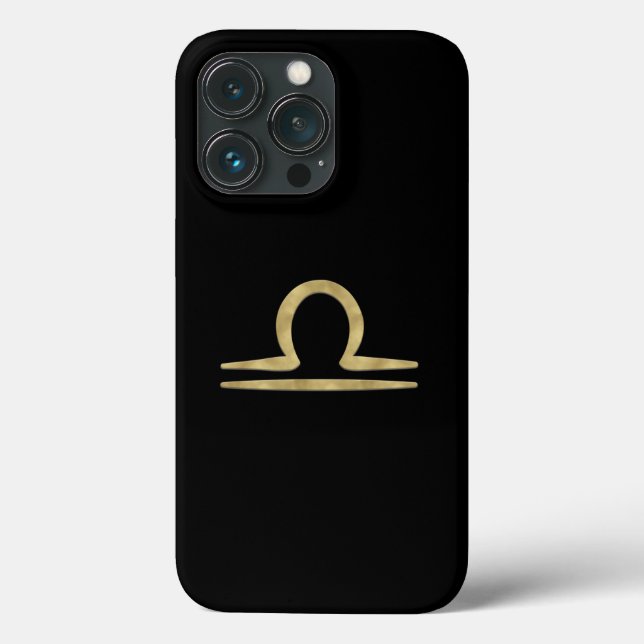 Coques Case-Mate iPhone LIBRA Or Septembre Octobre Anniversaire Astrologie (Verso)