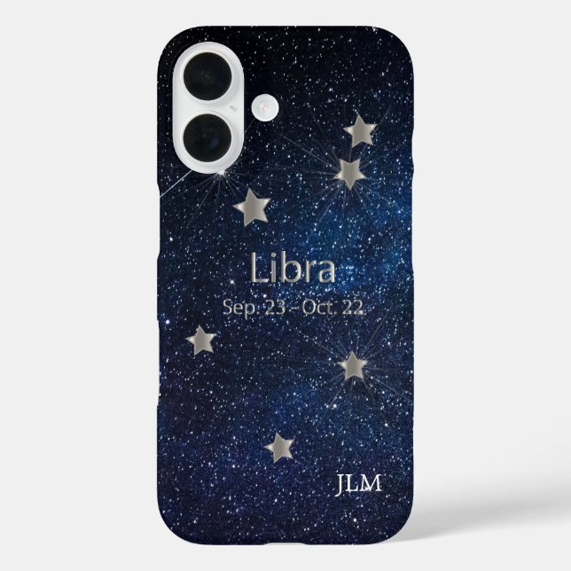 Coques Case-Mate iPhone Libra - Symbole Zodiac Star (Verso)