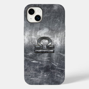 Coque Case-Mate iPhone Libra Zodiac Connexion argenté grunge style acier