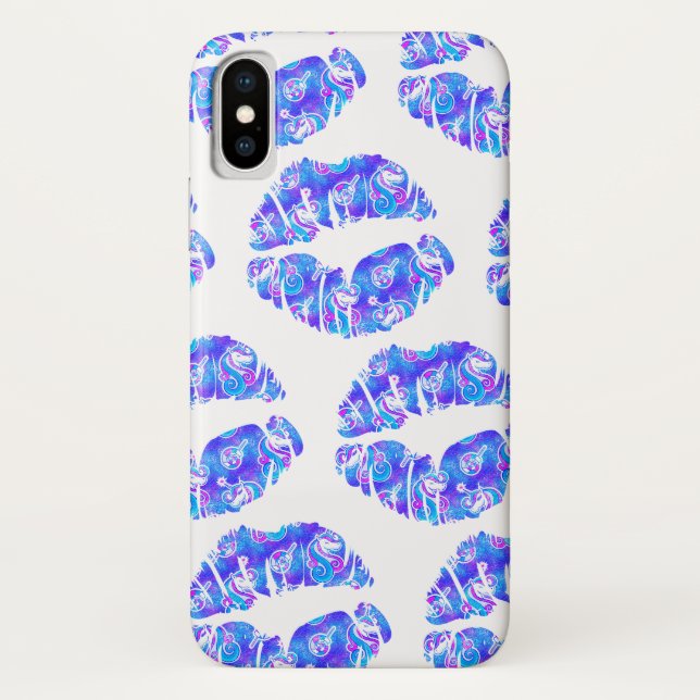 Coques Case-Mate iPhone LICENÇON Violet iridescent métallisé à paillettes  (Dos)