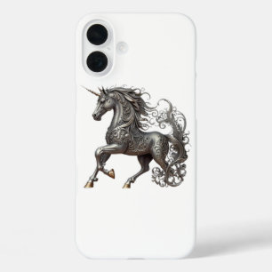 COQUE POUR iPhone 16 PLUS LICORNE D'ARGENT
