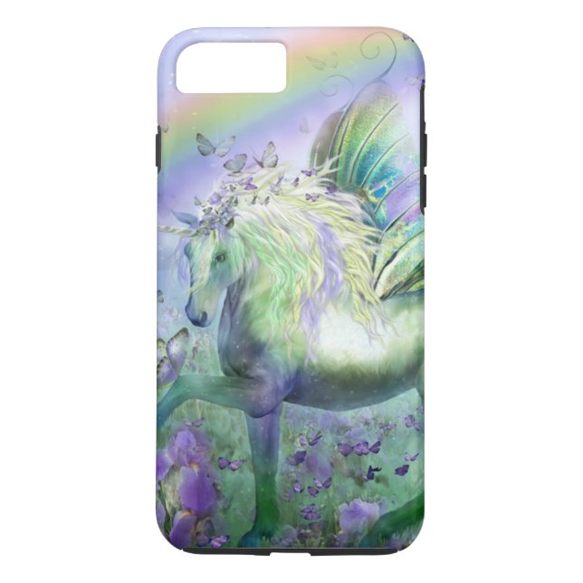 Coques Case-Mate iPhone licorne et papillons (Dos)