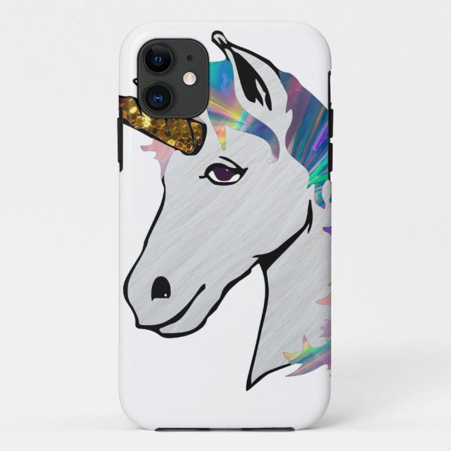 Coques Case-Mate iPhone licorne holographique (Dos)