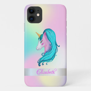 Case-Mate iPhone Case Licorne holographique ombrée à l'aquarelle mignonn