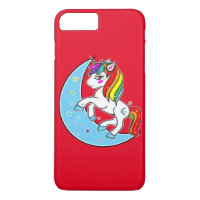 Licorne Lune et Étoiles Céleste Arc-en-Ciel