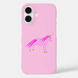 Coque Pour iPhone 16 Licorne Pretty Pink Baby Girl