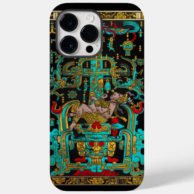 Coques Case-Mate iPhone Lid of Great Tomb of Pakal - Astronaut Palenque (Verso)