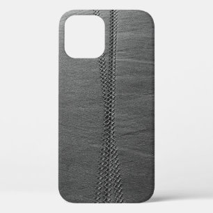 Case-Mate iPhone Case Lien de chaîne en argent sur textile gris