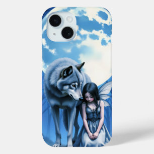 Coque Case-Mate iPhone Lien sous la lune – Le loup et la fée gothique.