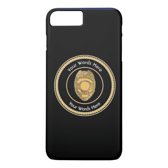Coques Case-Mate iPhone Lieutenant Badge Custom Universal (Dos)