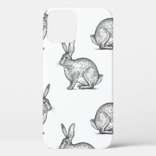 Case-Mate iPhone Case Lièvre ou lapin. Motif sans couture avec animation