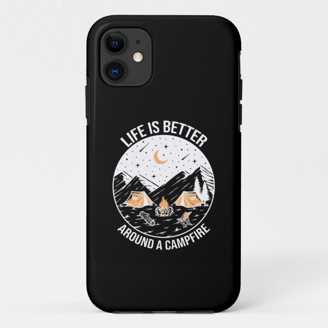 Coques Case-Mate iPhone Life Is Better Around A Campfire (Dos)