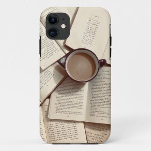 Case-Mate iPhone Case Light Academia Café et livres esthétiques