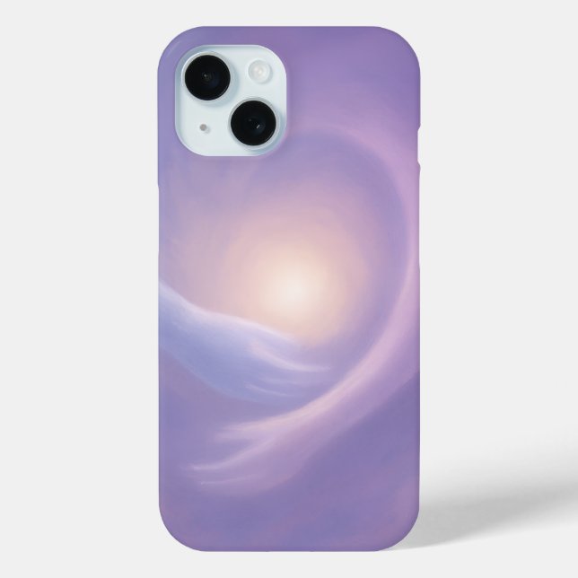 Coques Case-Mate iPhone Light Embrace Abstract Lavender Aura (Verso)
