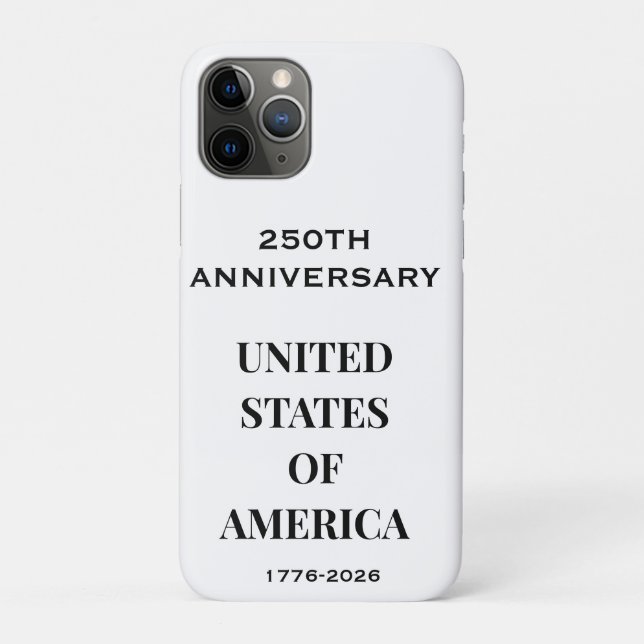 Coques Case-Mate iPhone Lighter Premium 250e Anniversaire 1776–2026 – État (Dos)
