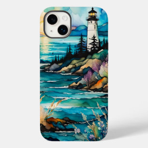 Coque Case-Mate iPhone Lighthouse Bay Mountain Fleur sauvage Garden