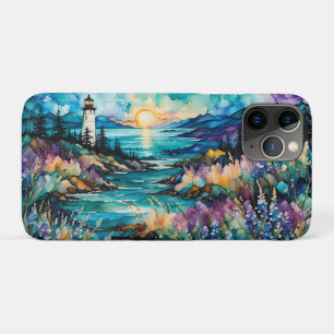 Case-Mate iPhone Case Lighthouse Bay Mountain Fleur sauvage Garden