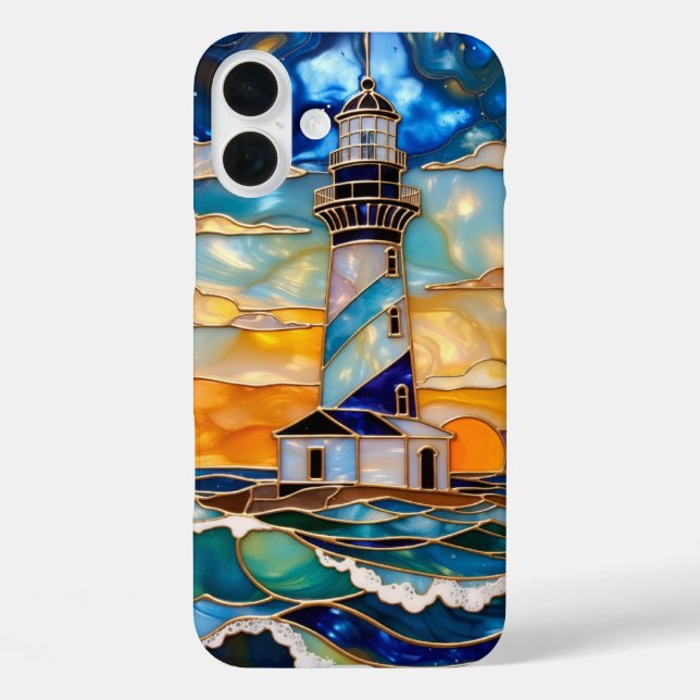 Coques Case-Mate iPhone Lighthouse Ocean Phone Case Coastal Sunset (Verso)