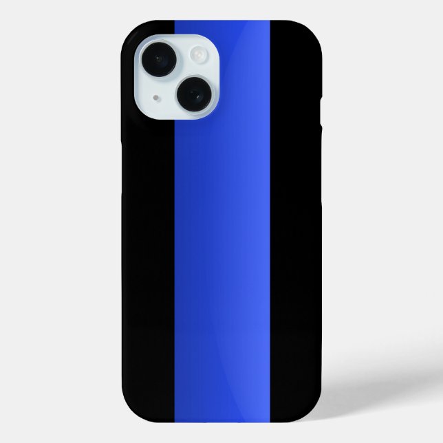 Coques Case-Mate iPhone Ligne bleue mince (Verso)