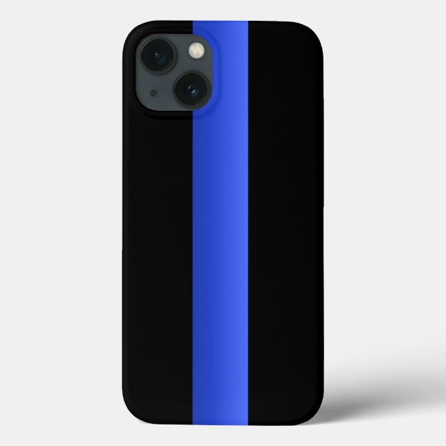 Coques Case-Mate iPhone Ligne bleue mince (Verso)