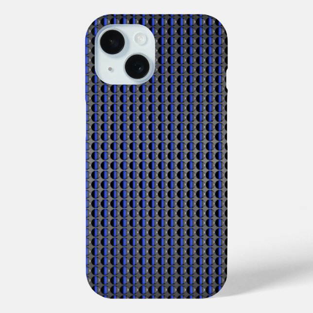 Coques Case-Mate iPhone Ligne bleue mince de la police (Verso)