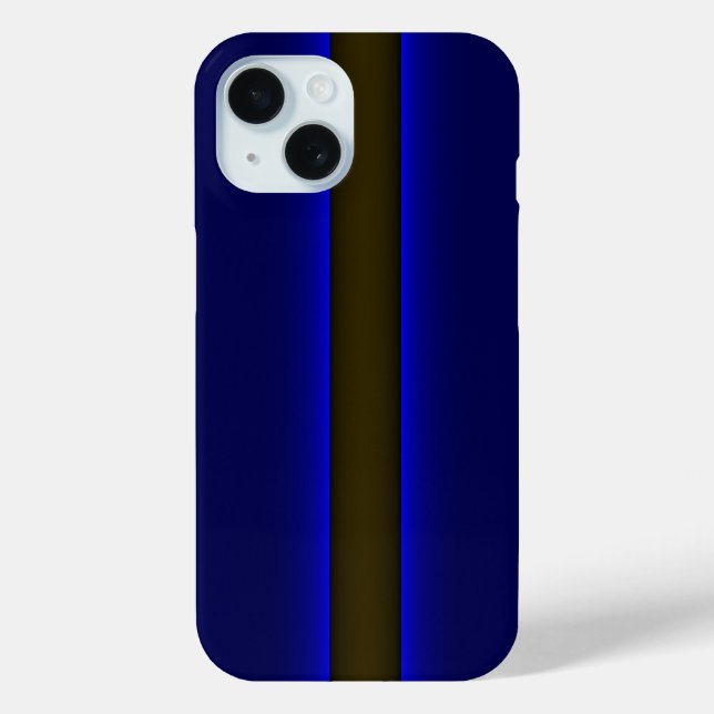 Coques Case-Mate iPhone Ligne bleue mince de la police (Verso)