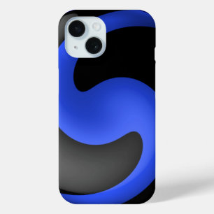 Coque Pour iPhone 15 Ligne bleue mince de la police