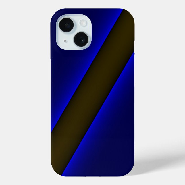 Coques Case-Mate iPhone Ligne bleue mince de la police (Verso)