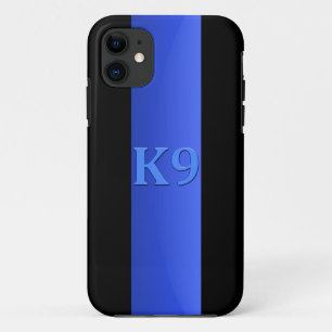Case-Mate iPhone Case Ligne bleue mince et K9