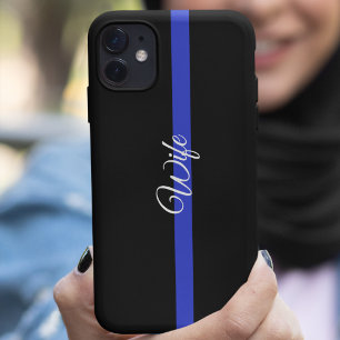 Coques Pour iPhone Ligne Bleue Mince : Femme de police Iphone SE/5/5s