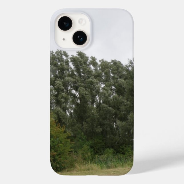 Coques Case-Mate iPhone Ligne d'arbres penchés Paysage (Verso)