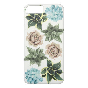 Coque iPhone 7 Plus Ligne de succulents