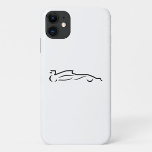 Case-Mate iPhone Case Ligne de voiture de course dessin Silhouette