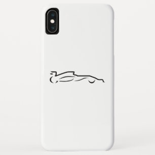 Case-Mate iPhone Case Ligne de voiture de course dessin Silhouette