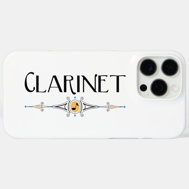 Coques Case-Mate iPhone Ligne décorative Clarinet (Verso (horizontal))