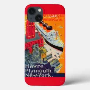 Case-Mate iPhone Case Ligne française affiche de voyage, Le Havre à