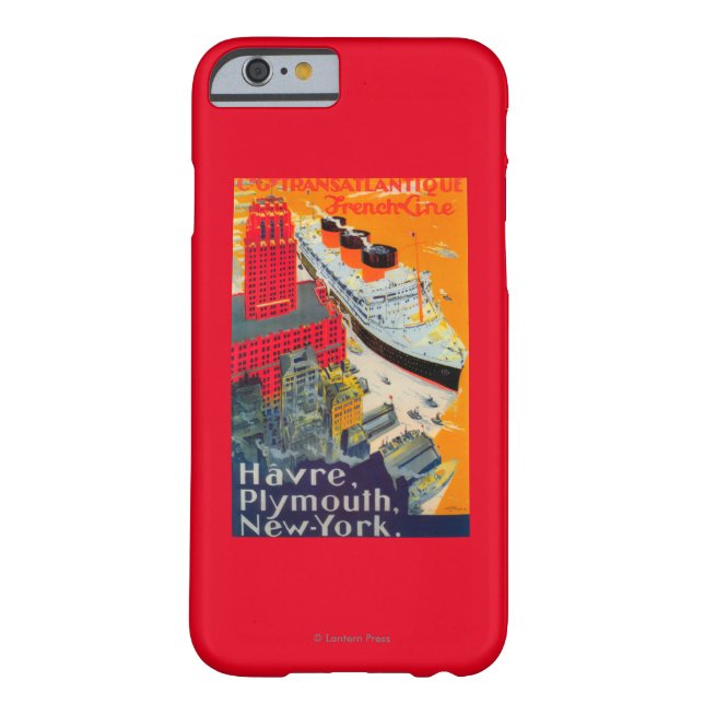 Coques Case-Mate iPhone Ligne française affiche de voyage, Le Havre à (Dos)
