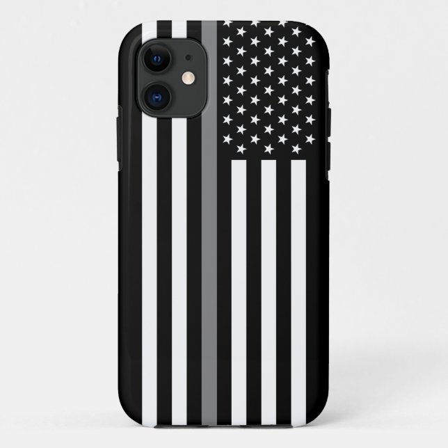 Coques Case-Mate iPhone Ligne grise mince drapeau correctionnel de (Dos)