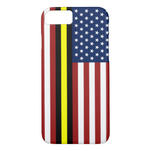 Case-Mate iPhone Case Ligne jaune mince drapeau d'expéditeur