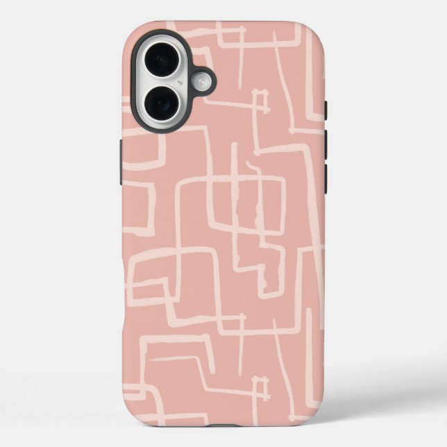 Coques Case-Mate iPhone Ligne Maze Saumon rose (Verso)