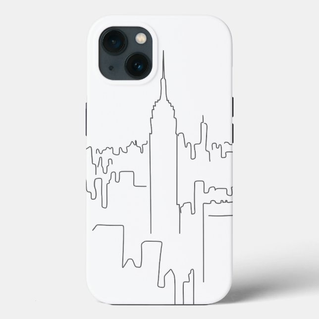 Coques Case-Mate iPhone Ligne minimale de New York (Verso)