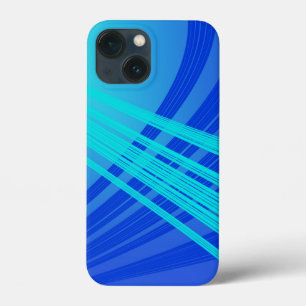 Case-Mate iPhone Case Lignes Abstraites bleues et Turquoises