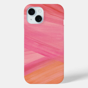 Coque Case-Mate iPhone Lignes Abstraites roses Motif Aquarelle moderne